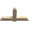 Ekena Millwork Eugene Rough Sawn Timber Gable Bracket, Douglas Fir, 48"W x 26"H x 4"D x 6"F, 13/12 Pitch GBW048X26X0406EUG00RDF - alternate 3